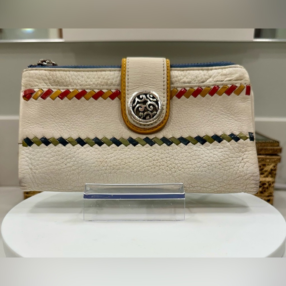 VTG Brighton - Multicolored Pebble & Patent Leather Wallet - VGUC